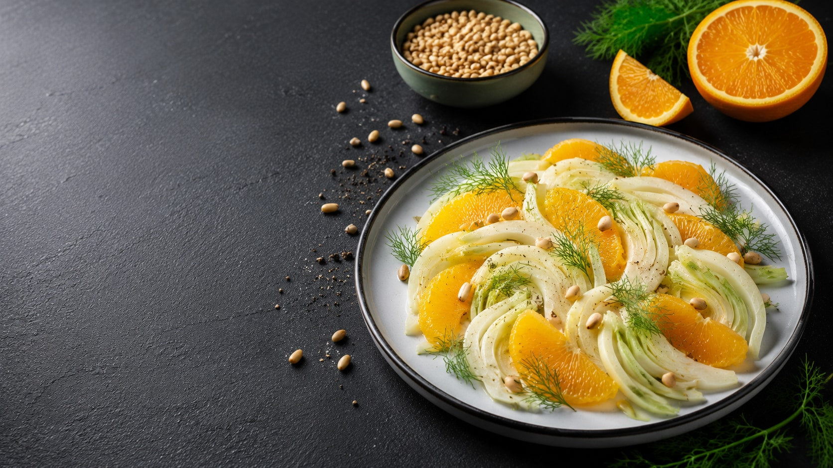 Fruchtiger Fenchel-Orangen-Salat mit Teedressing