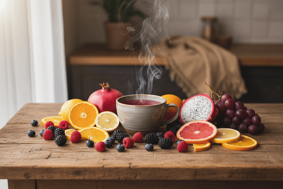 Früchtetee ohne Bauchweh – säurearme Mischungen für empfindliche Mägen - Nibelungentee