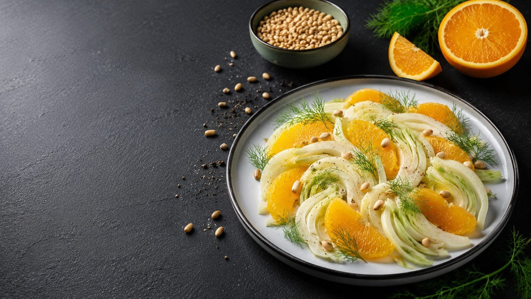 Fruchtiger Fenchel-Orangen-Salat mit Teedressing - Nibelungentee