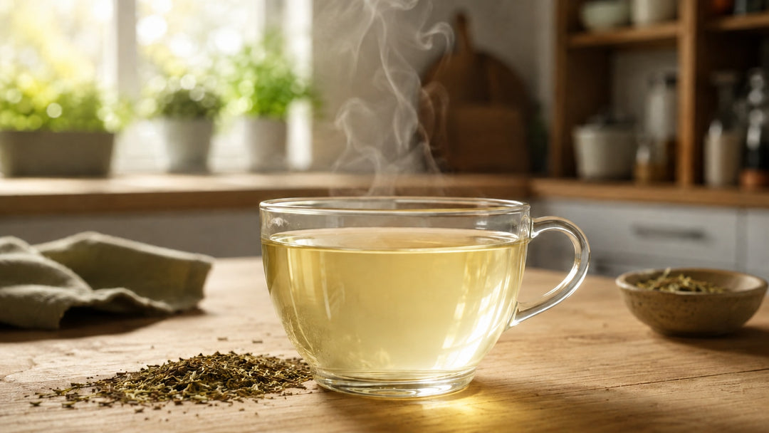 Zubereitung von grünem Rooibos-Tee