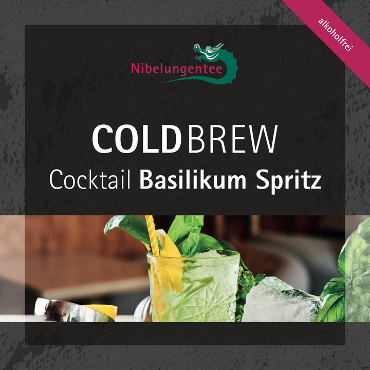 Cold Brew Cocktail Basilikum Spritz