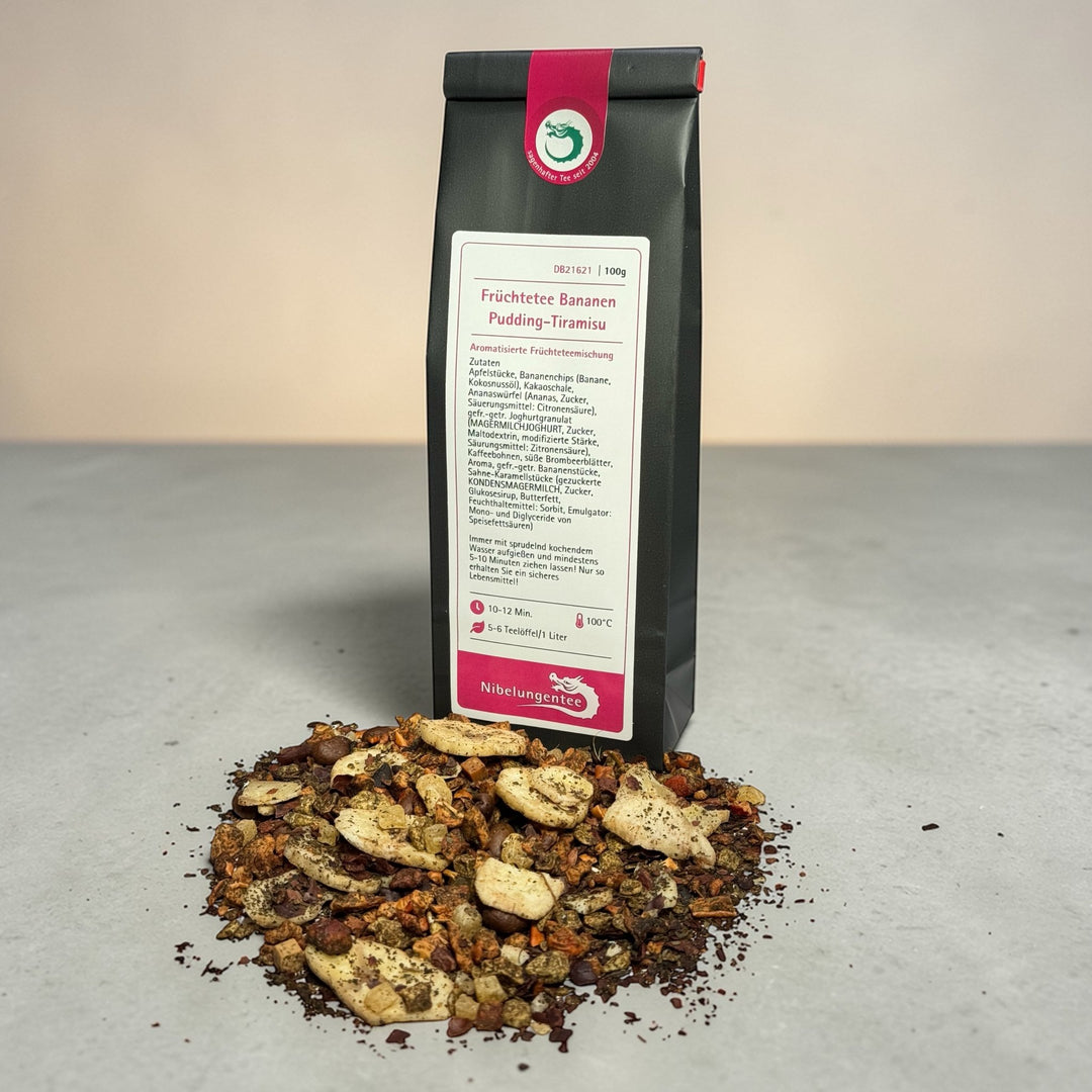 Früchtetee Bananen - Pudding - Tiramisu