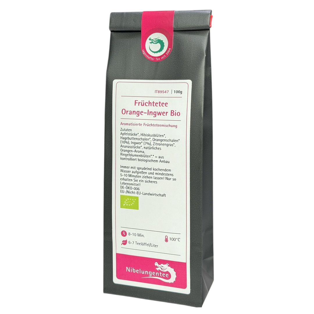 Früchtetee Orange - Ingwer Bio