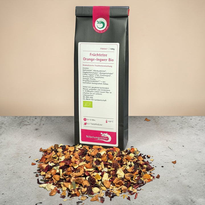 Früchtetee Orange - Ingwer Bio