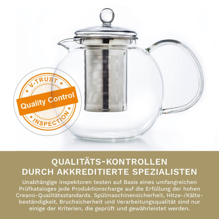 Glas Teekanne "Schnabel" 0,85 Liter