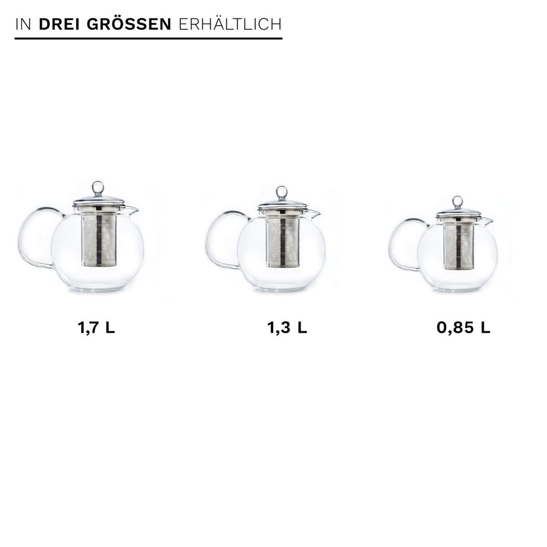 Glas Teekanne "Schnabel" 0,85 Liter