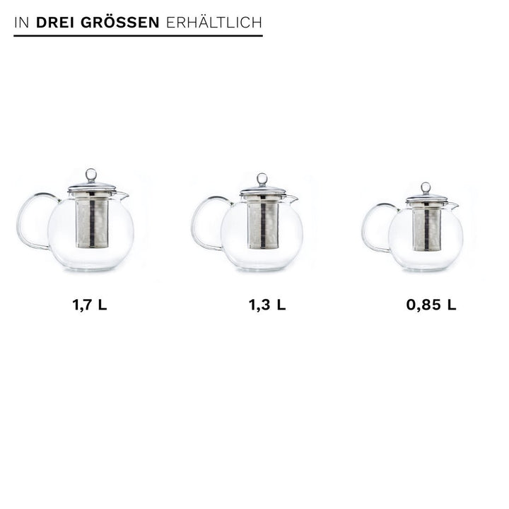 Glas Teekanne "Schnabel" 0,85 Liter