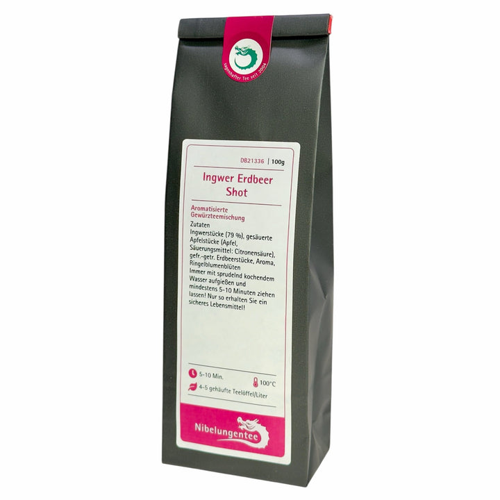 Ingwer Erdbeer Shot