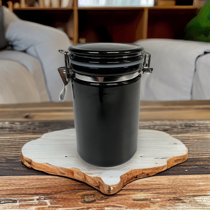 Keramik Kaffeedose Zero Black 200g