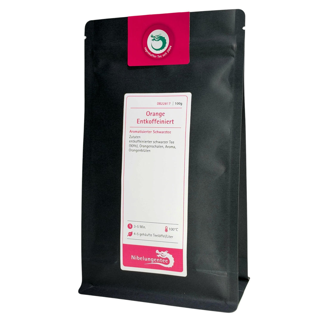 Schwarztee Orange Entkoffeiniert