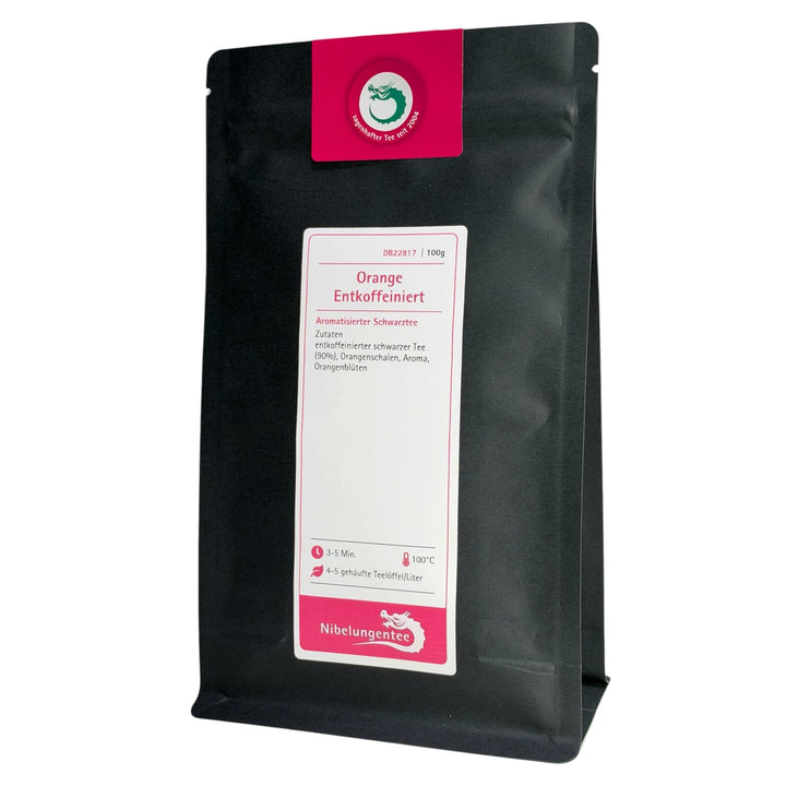 Schwarztee Orange Entkoffeiniert