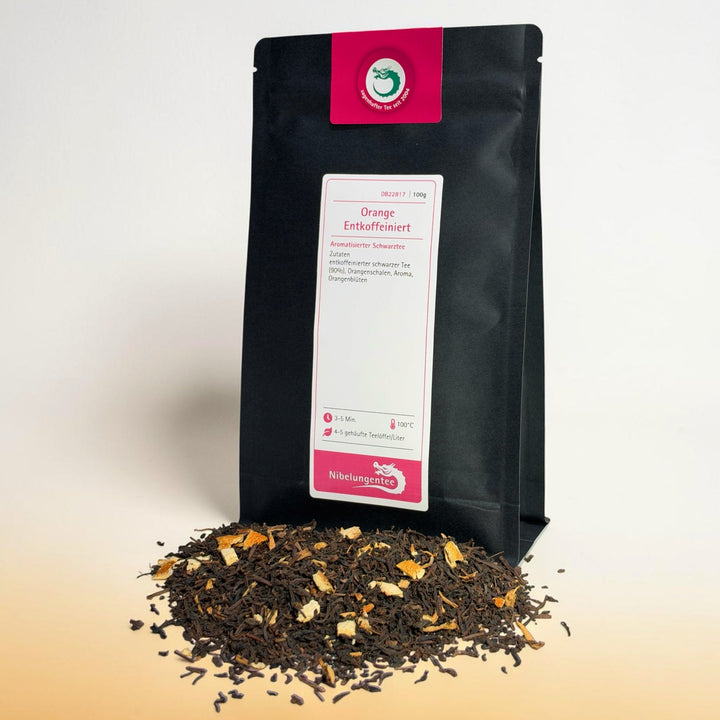 Schwarztee Orange Entkoffeiniert