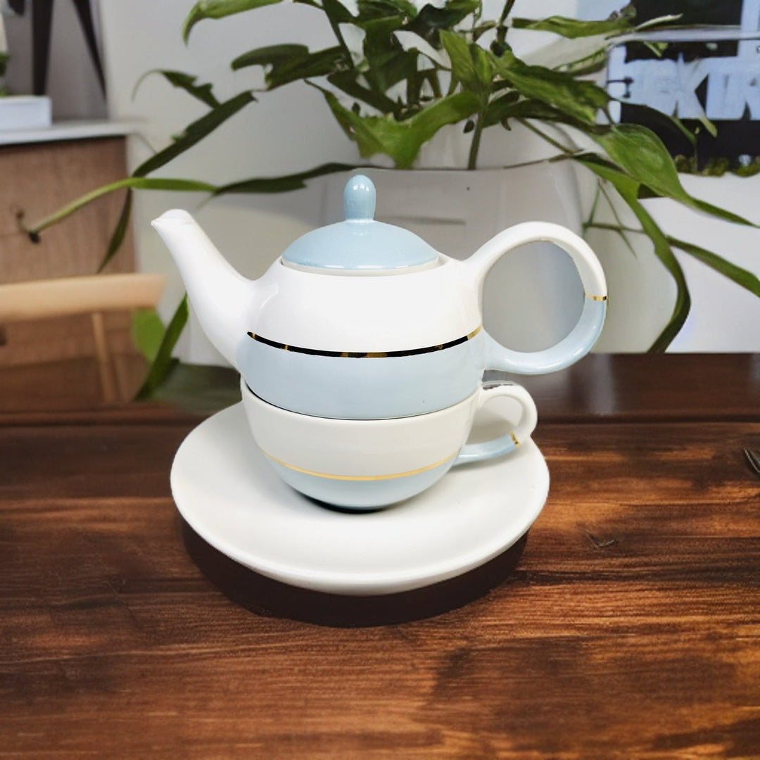 Tea - for - One Set Lieske Blau